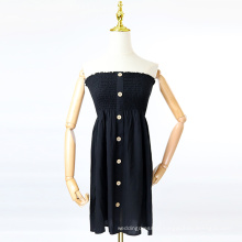 vintage off shoulder high waist dress
